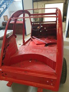 Limpieza del chasis de un vehículo