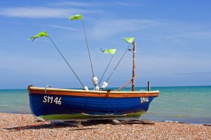 barco de pesca de madera