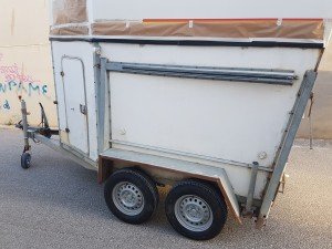 chorreado de arena para remolque de caballos