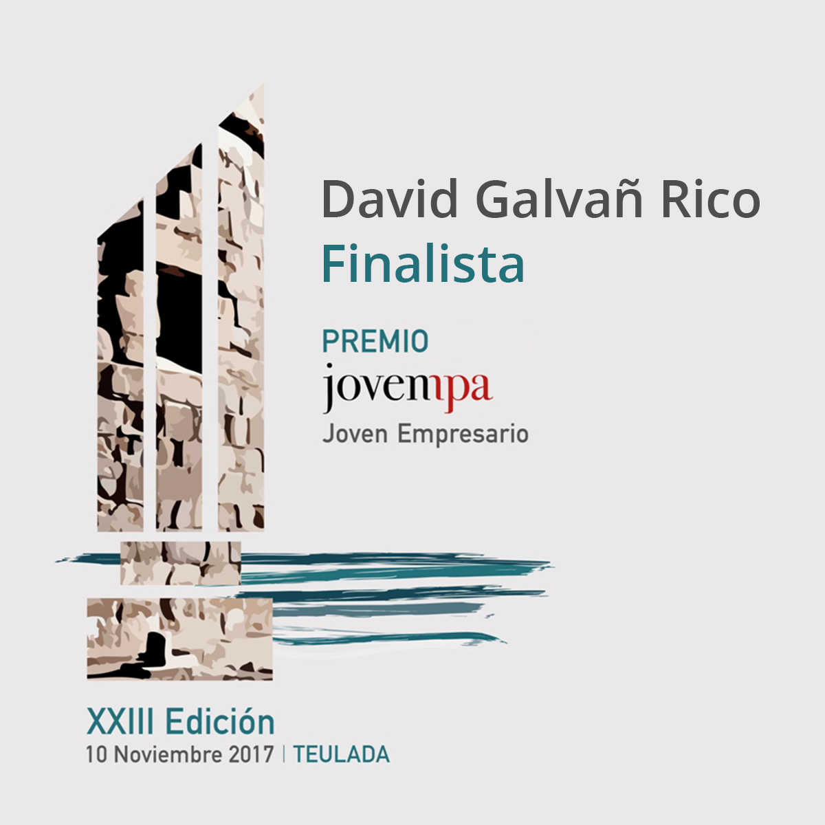 Galvañ, finalista del premio Jovempa Joven Empresario 2017